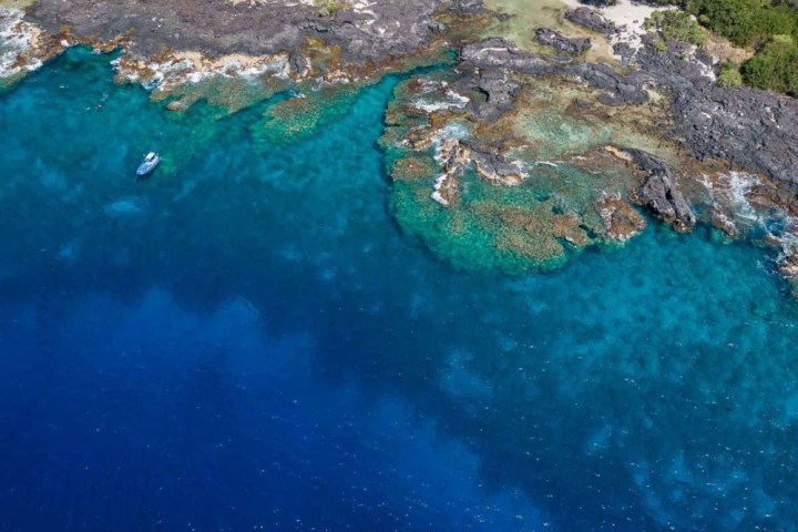 a large pool of water