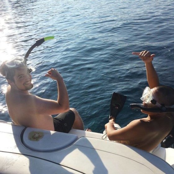 My Kona Adventures - Snorkeling off the boat!